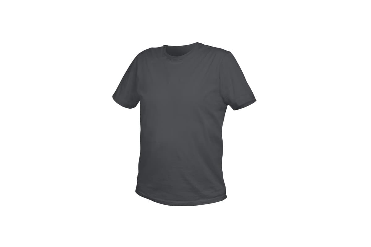 VILS t-shirt bawełniany grafitowy L (52)